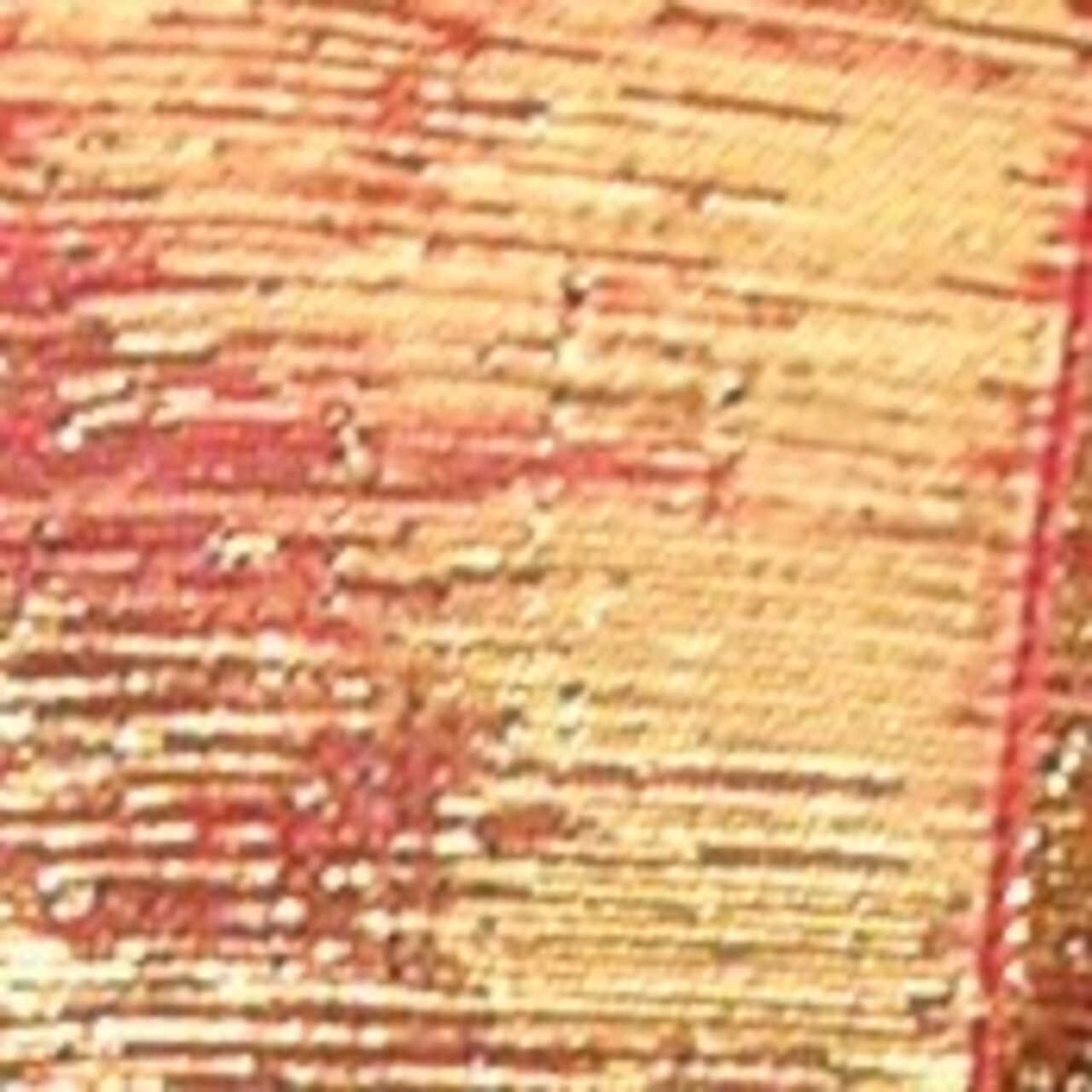 The Ribbon People Copper Orange Glitter Wired Craft Ribbon 0.75" x 108 Yards